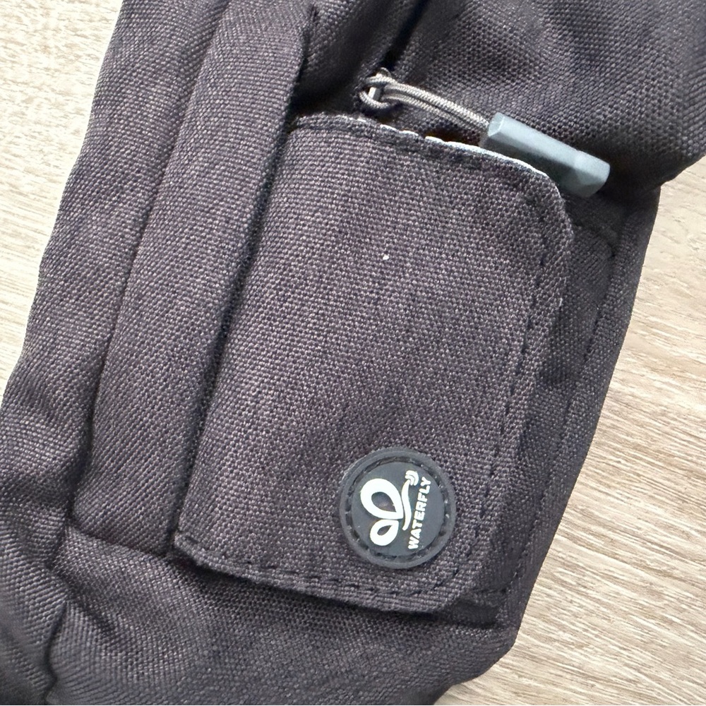 Waterfly Black Belt Bag for Men - Picture 5 of 6